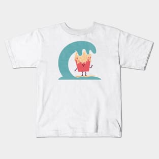 Curly Surfing Kids T-Shirt